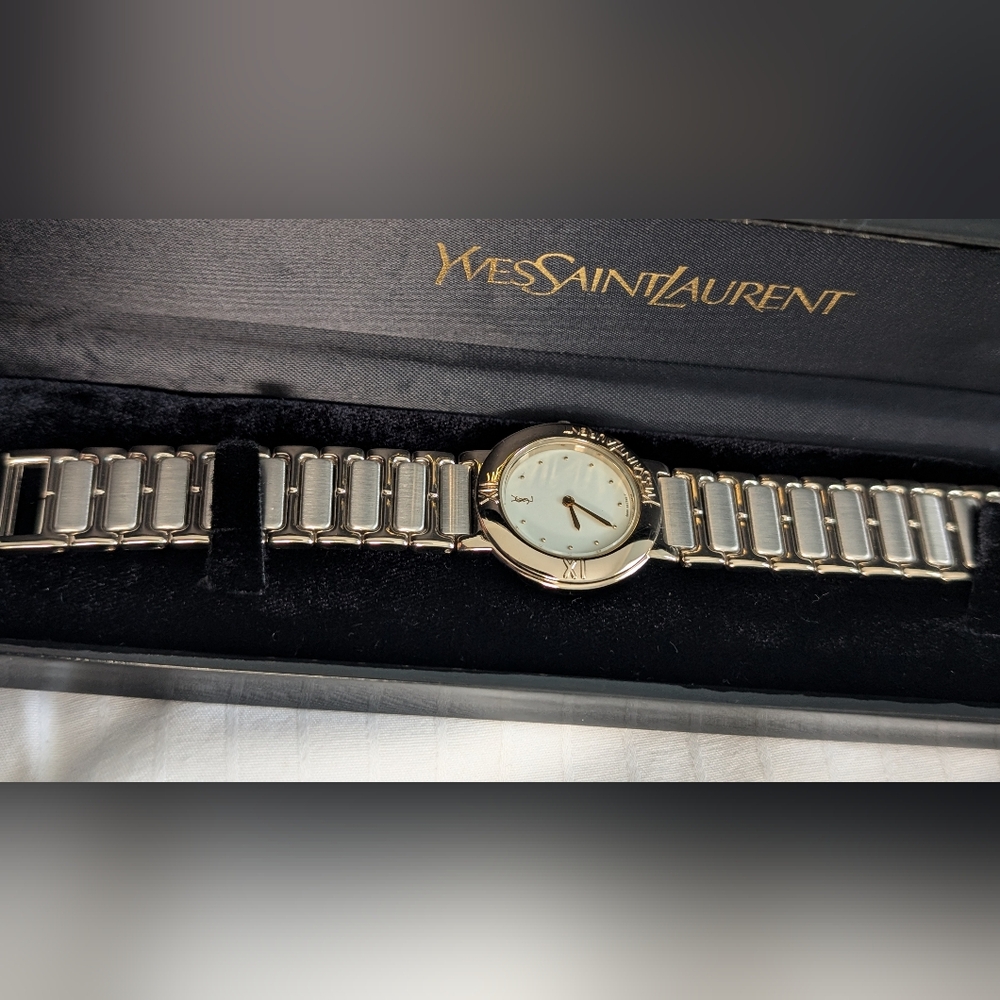 Yves Saint Laurent Gold‎ and Silver Watch - Picture 9 of 9